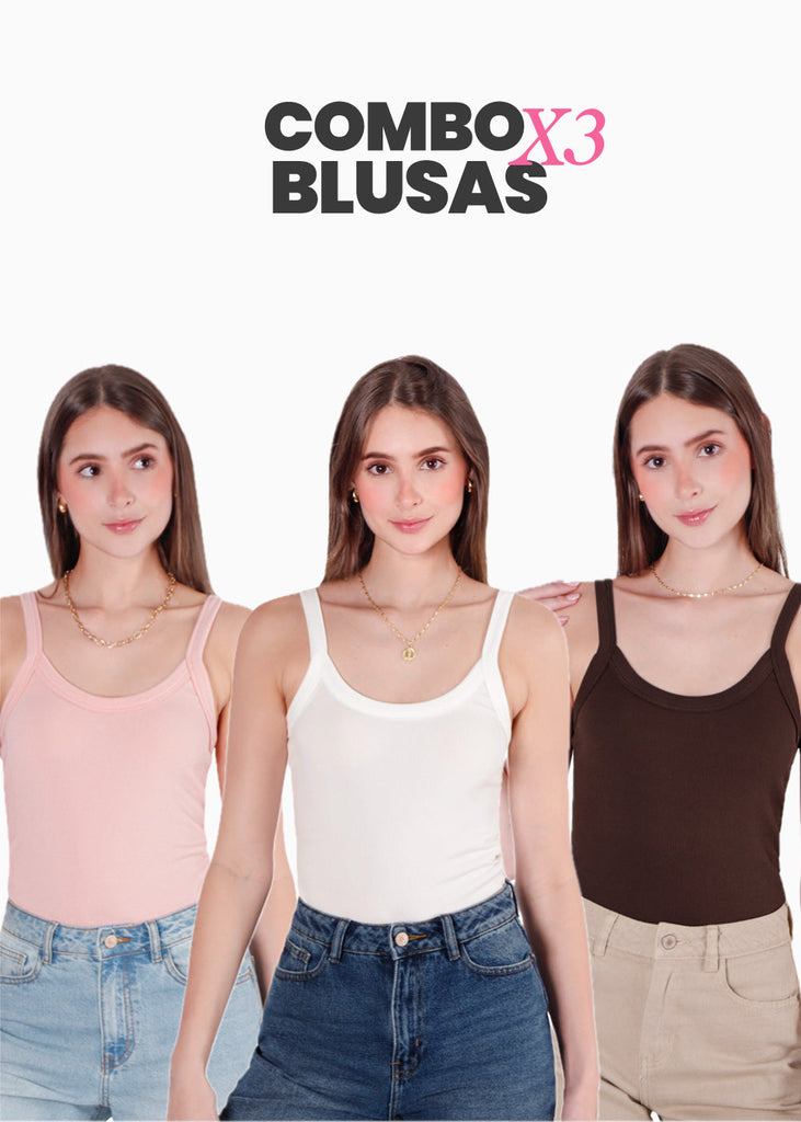Combo tank tops largas para mujer - Flashy