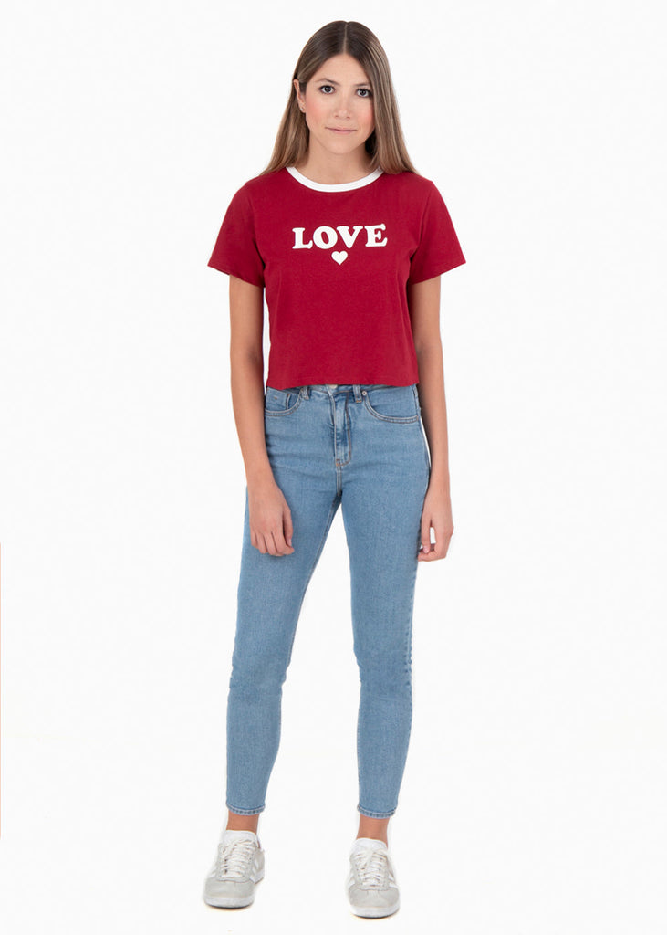 Camiseta estampada "Love" para mujer - Flashy