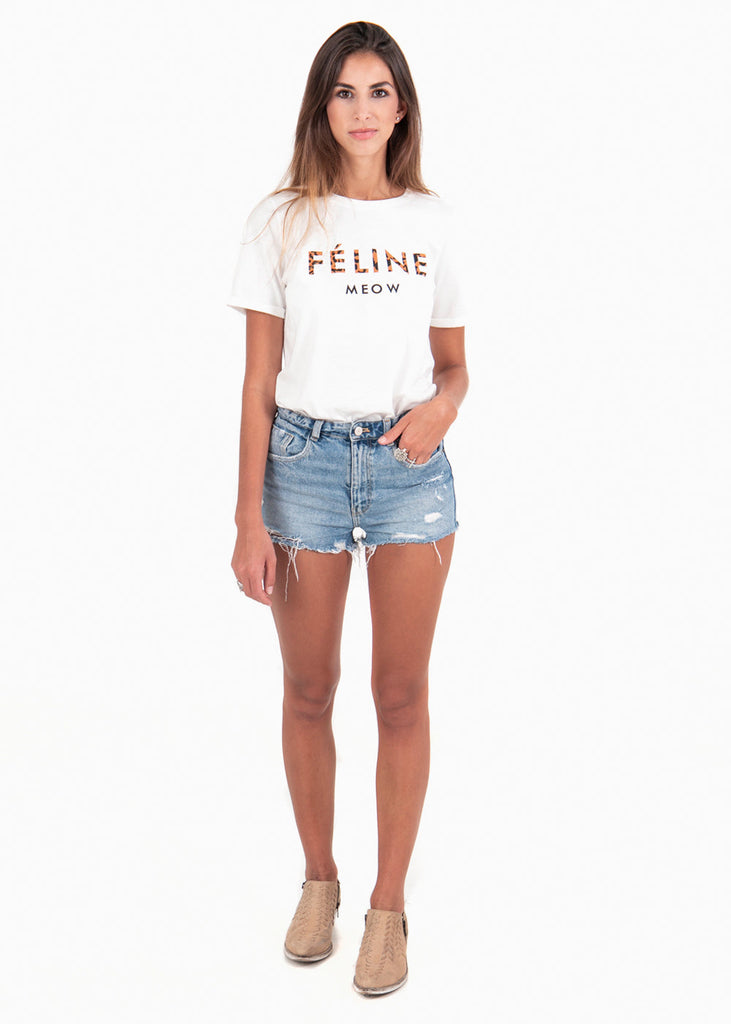 Camiseta estampada "Feline" para mujer - Flashy