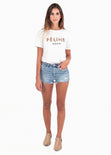 Camiseta estampada "Feline" para mujer - Flashy
