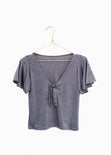 Blusa con escote anudado para mujer - Flashy