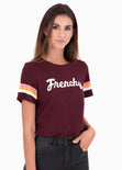 Camiseta estampada "Frenchy" para mujer - Flashy
