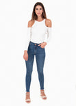 Blusa con hombros descubiertos para mujer - Flashy