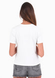 Camiseta estampada "Hasta la vista baby" para mujer flashy