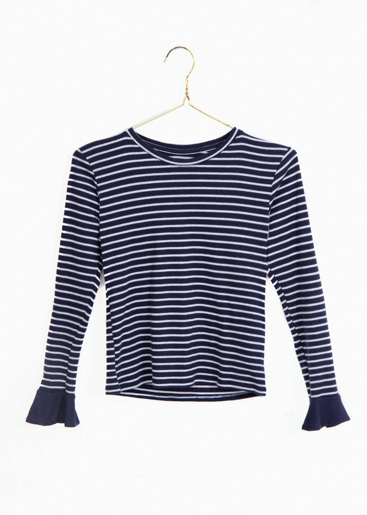 Blusa rayas manga larga para mujer - Flashy