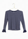 Blusa rayas manga larga para mujer - Flashy