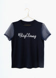 Camiseta estampada "Stay Classy" para mujer flashy