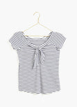 Blusa rayas off shoulder color blanco para mujer - Flashy