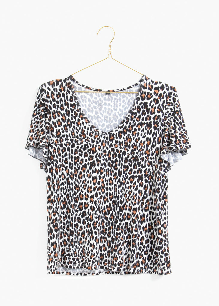 Camiseta estampada leopardo para mujer - Flashy