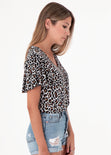 Camiseta estampada leopardo para mujer - Flashy