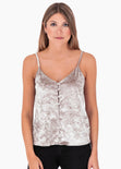 Blusa tiras velvet para mujer - Flashy