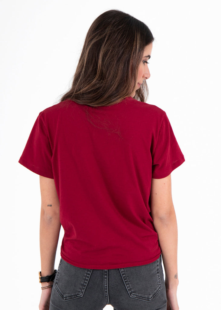Camiseta estampada "No Thank You" para mujer flashy