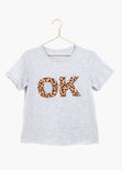 Camiseta estampada "Ok" para mujer - Flashy