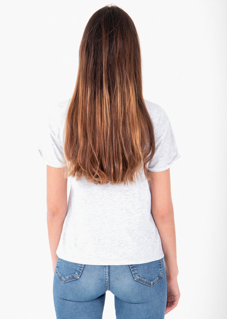 Camiseta estampada "Ok" para mujer - Flashy