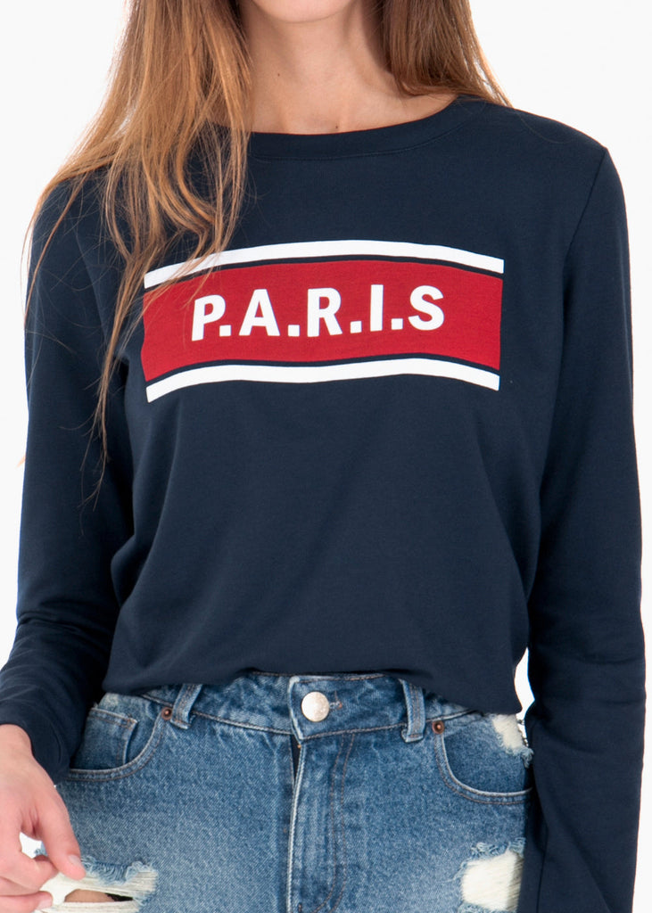 Buso con estampado "Paris" para mujer - Flashy