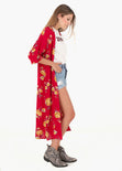 Kimono estampado flores para mujer - Flashy