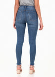 Jean tiro alto skinny para mujer - Flashy