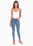 Jean tiro alto skinny para mujer - Flashy