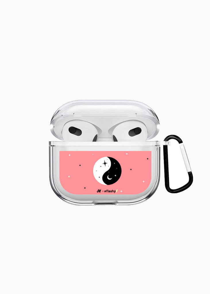 Pink ying yang airpods case para mujer - Flashy