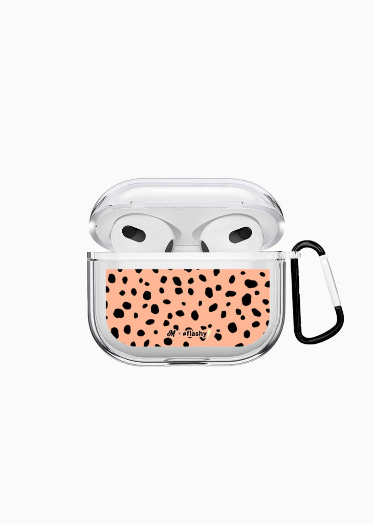 Animal print leopardo rosado airpods case para mujer - Flashy