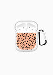 Animal print leopardo rosado airpods case para mujer - Flashy