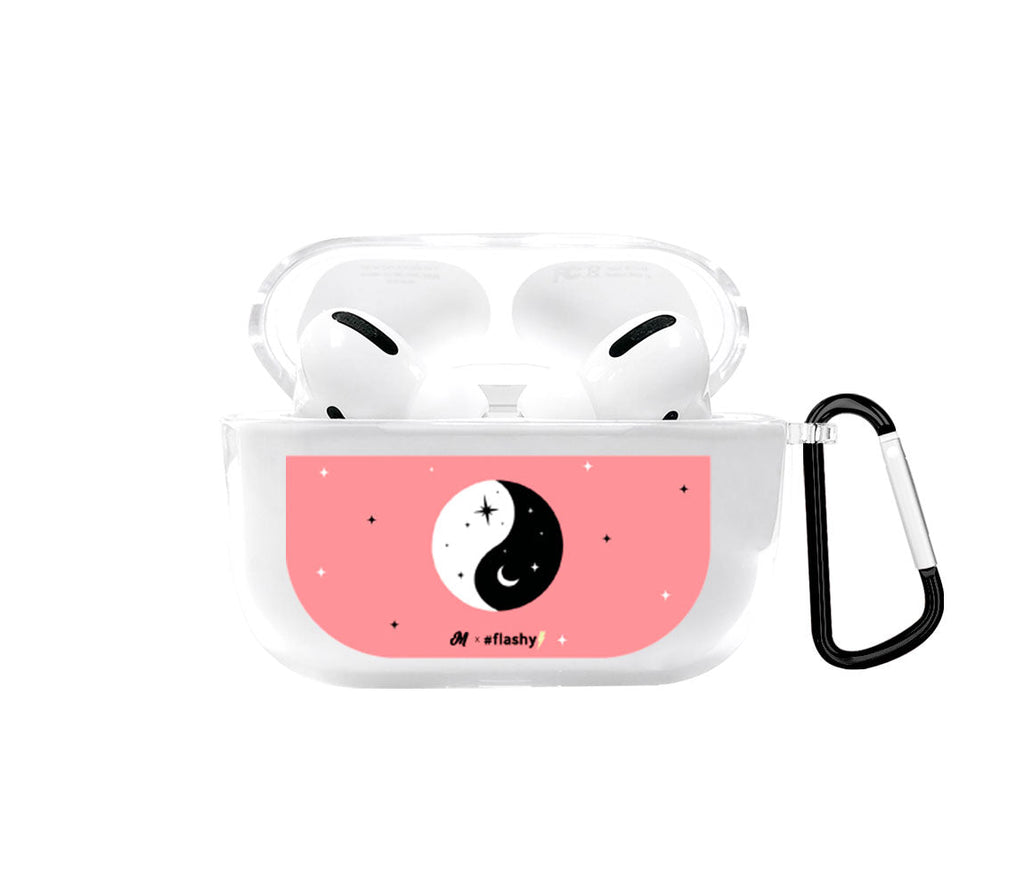 Pink ying yang airpods case para mujer - Flashy