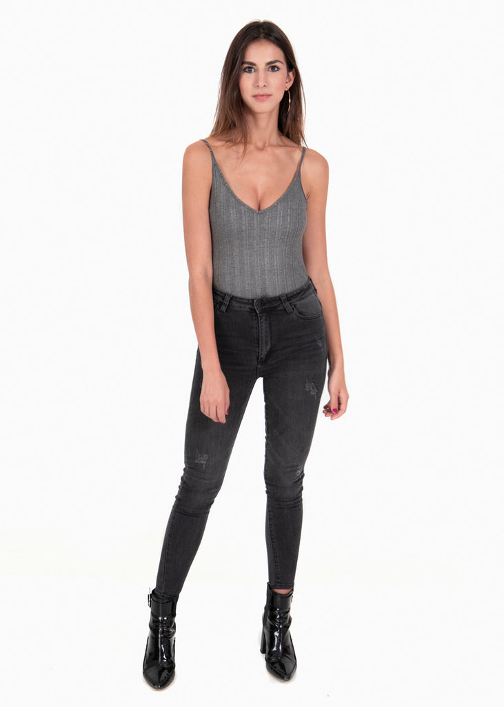 Body cuello en v para mujer - Flashy