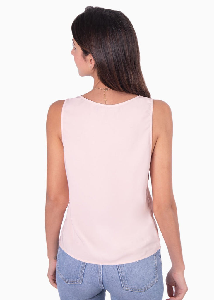 Blusa con escote de encaje para mujer - Flashy