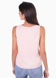 Blusa con escote de encaje para mujer - Flashy