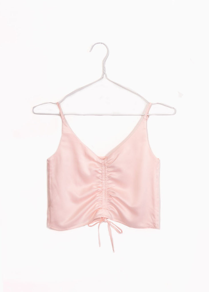 Blusa crop con recogido en frente para mujer - Flashy