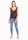 Blusa de flores con bolero para mujer - Flashy