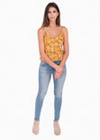 Blusa de flores con boleros para mujer - Flashy
