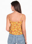 Blusa de flores con boleros para mujer - Flashy