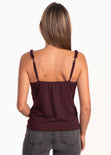 Blusa de tiras con anudado en escote para mujer - Flashy