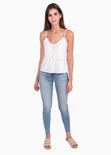 Blusa de tiras con argollas para mujer - Flashy