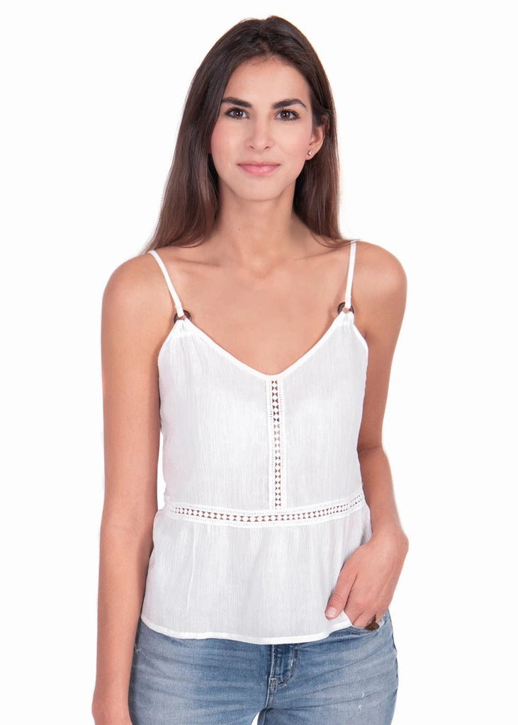 Blusa de tiras con argollas para mujer - Flashy