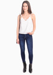 Blusa de tiras con boleros y detalle en escote para mujer - Flashy