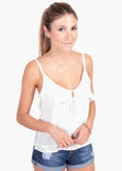 Blusa de tiras con bolillo para mujer - Flashy