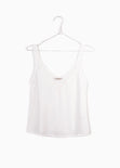 Blusa de tiras con encaje en escote para mujer - Flashy