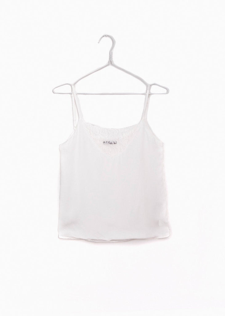 Blusa de tiras con encaje en escote para mujer - Flashy