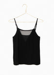Blusa de tiras con malla en escote para mujer - Flashy