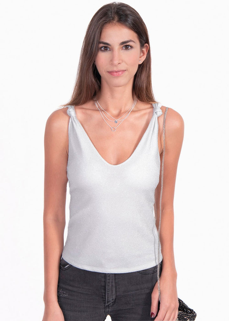 Blusa de tiras con moños para mujer - Flashy