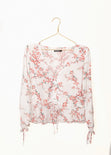 Blusa flores manga larga para mujer - Flashy