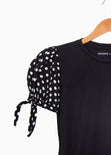 Blusa manga corta con puntos para mujer - Flashy