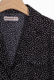 Blusa manga larga con estampado de puntos para mujer - Flashy