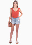 Blusa manga sisa con detalle de encaje en escote y mangas para mujer - Flashy