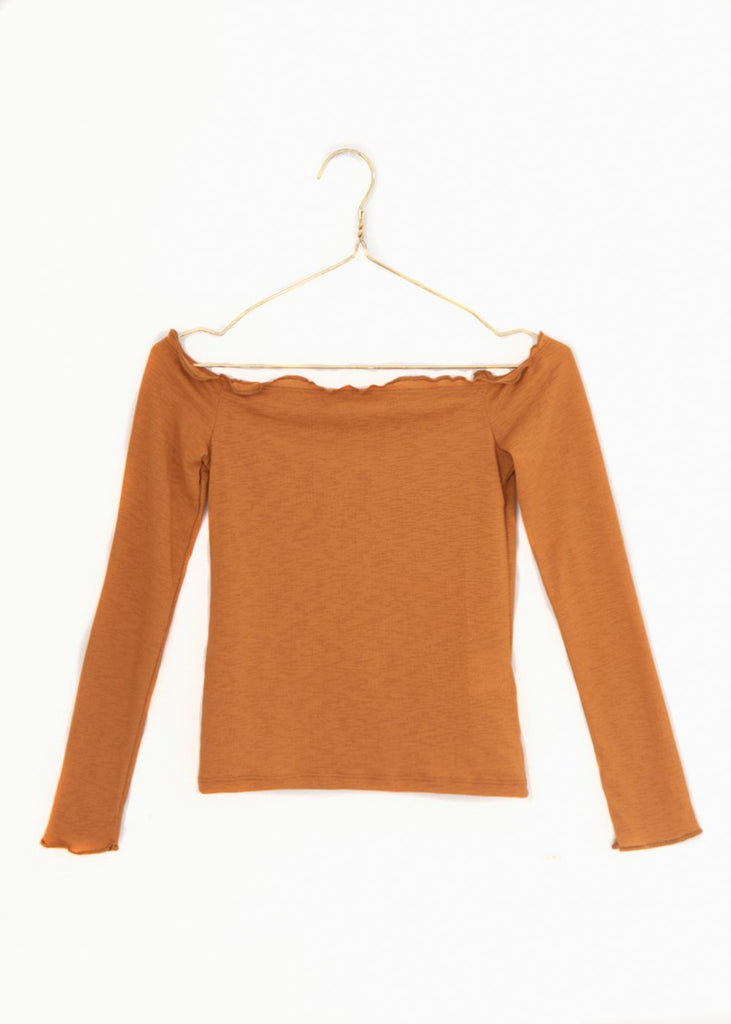 Blusa off shoulder manga larga para mujer - Flashy