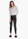Body metalizado con escote para mujer - Flashy