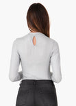 Body metalizado con escote para mujer - Flashy
