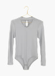 Body metalizado con escote para mujer - Flashy